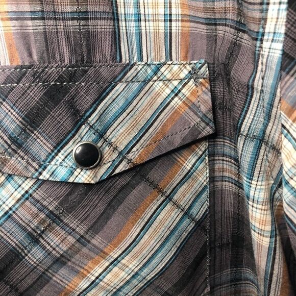 Coastal Brown Plaid Button Down Shirt - Picture 3 of 5